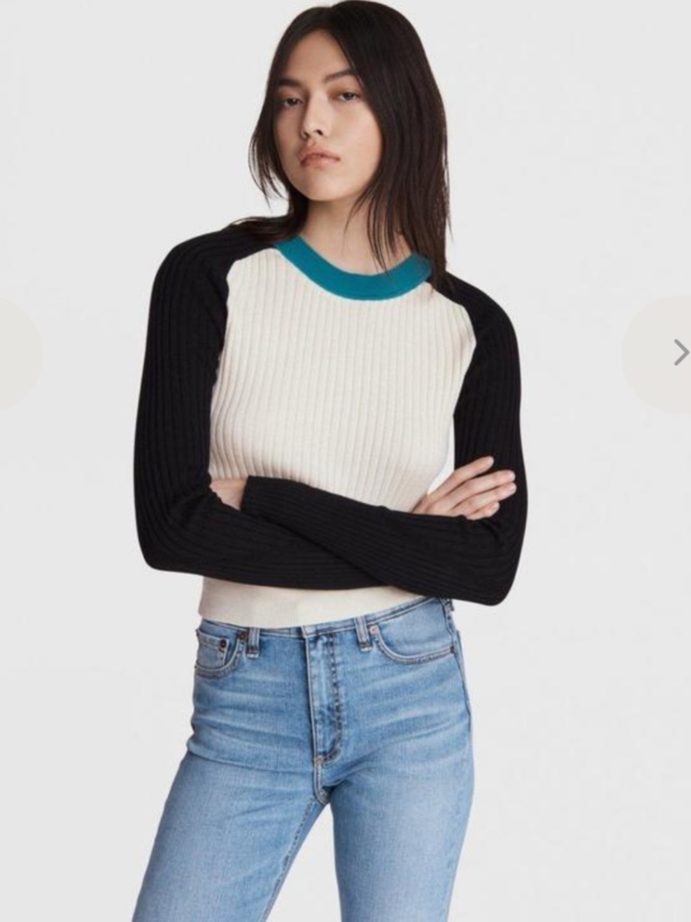 rag and bone Navaya Cotton/Cashmere Crew Sweater